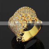 High Quality Fashion CZ Crown Shape Handmade Setting Luxury Ring Zircon Jewelry thumbnail-3