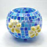 Mosaic Glass Candle Holder r Warmer Decorative Ceramic Lotus Candle Holder