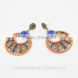 Boho Style Colorful Round Pendant Fashion Earrings 2016 thumbnail-4