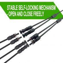 DC1500V Solar Panel Wiring Harness Y Type 2 in 1 Cable Branch Without Connector thumbnail-5