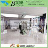 Modern Slatwall Sunglasses Display Wall Mounted Shelf With Drawer