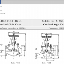Marine Valve Flange F7312 Jis 5k Cast Steel Angle Valve With Ccs Classification Society Certificate thumbnail-1