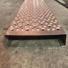 Perforated Mesh Walkway Stair Treads Work Platforms Stainless Steel Wire Punching Metal Plank Grating Sheets Custom Cutting thumbnail-1