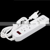 CE Extension Electric Multi Socket Power Plug USA 6 Ways 6 USB Power Strip