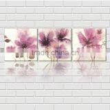 Purple Flower Waterproof Oil Canvas Printed Painting thumbnail-1