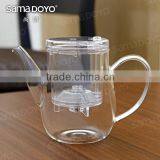 Clear Transparent Glass Teapots/ Pots/ Tea Services With Infusion/ Filter