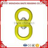 High Quality Yellow Swivel Aluminum Hook Swivel Hook Double Eye thumbnail-1