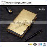 Fashion Golden Cover Leather Name Card Holder Long Style for Women thumbnail-1