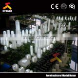 architectural model building with lighting and sand table