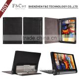 Slim Fit stand folio Protective Leather Case for Lenovo Yoga Tablet 3 10 black