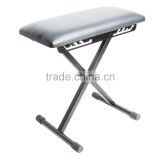 Deluxe foldable metal X keyboard bench height adjustable
