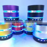 Hot Selling Aluminium Shape Portable LED Wireless Bluetooth Speaker