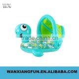 Pvc Inflatable Baby Seat Water Float Boat With Sunshade thumbnail-2