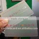 UV Coat Transparent Clear PVC Business Card