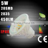 5W LED GU10 Dimmable Spotlight Warm White