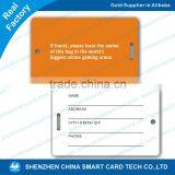 Plastic Custom Pvc Luggage Tag Writable id Tag