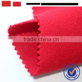 100% polyester 320GSM knit weft brushed fabric/china factory SGS brushed knit fabric