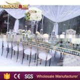 Iron Fram Wedding Table,glass Dining Table for Wedding thumbnail-2