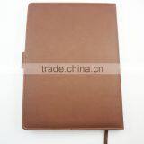 Embossed Logo Dark Brown a4 Leather Diary With Magnetic Closure thumbnail-2