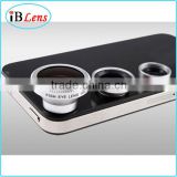 New products 2015!Universal magnetic 3 in 1 mobile phone camera lenses,mobile phone assessories factory in china
