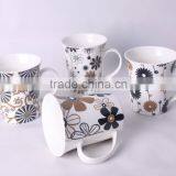 High Quality Ceramic Mug With Flower Sytle thumbnail-1