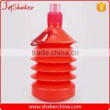 500ML Collapsible Sport Water Bottle with Hook