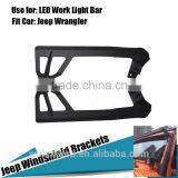 Steel Windscreen Mount Bracket For LED Work Light Bar Fit Jeep Wrangler Hot thumbnail-1