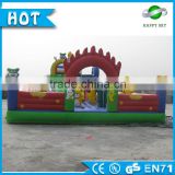 New design 8m 0.55mm PVC plastic kids inflatable playground,outdoor inflatable amusement park, high quality inflatable amusement