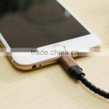 New Arrivel Wooden Shell USB Cable Round Leather Charging Cable For Iphone5/5S/6/6Plus/ipad Date Cable thumbnail-3