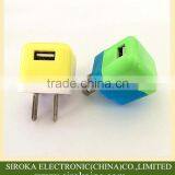 Factory Supply Jelly Color Mini USB Home Charger US Folding Plug High Quality for Android Smartphones thumbnail-5