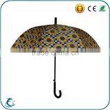 25 Inch Full Flower Heat Transfer Printing Automatic Straight Umbrella thumbnail-5