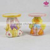 Ceramic Bunny Candle Holder