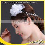 Funny Crystal Bridal Headband, Wedding Bridal Flower Headband thumbnail-4