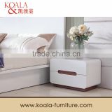 Walnut Veneer Bed Side Table/ High Gloss Nightstand S1907#