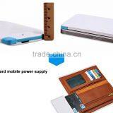 2500mAh Super Slim Card Power Bank Lithium Polymer Battery Power Bank