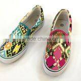 6 Colorways Slip on Vulcanized Women Sneaker Shoe Low Price China Canvas Women Shoes 2016 thumbnail-1