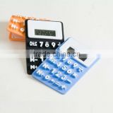 Hot sales soft rolling 8 digital calculator for promotion