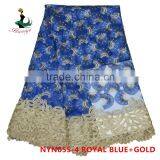 Haniye 2016 Wholesale African Tulle Lace Fabrics/net Lace Fabrics for Party/NYN55 thumbnail-4