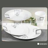 24pcs Round Fine Porcelain Dinner Set thumbnail-1