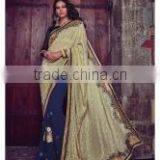 Astute Cream Georgette Designer Saree/buy Online Designer Sarees thumbnail-6