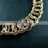 19cm 14K Light Gold Plated Brass Faceted Round Circle Link Fashion DIY Bracelet Supplies 1900073 thumbnail-4