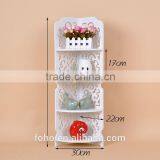 High Quality Home Furniture Cheap Plastic Carved Display Rack Wall Corner Interlock Shelf thumbnail-4