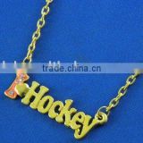 "I love hockey" necklace