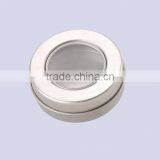 High Quality Round Tin Box With PVC Window