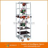 Portable Flower Trolley Plant Greenhouse Cart