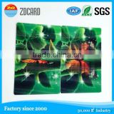 high quality promotion customized plastic card 100lpi 3d lenticular