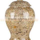 DECORATIVE FOSSIL MARBLE CREMATION URNS thumbnail-4
