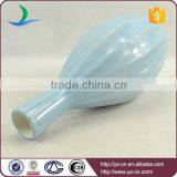 Matt Blue Ceramic Vase Painted by Hand for Hotel Decoration thumbnail-6