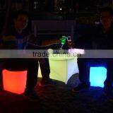 Mordern Indoor Bar Furniture Decoration Led Flash Square Stools RGB Color Changing LED Cube Light thumbnail-2