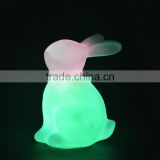 LED multi-colour change rabbit shaped night light for whole sale